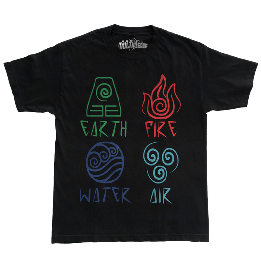 AVATAR THE LAST AIRBENDER 4 ELEMENTS T Shirt